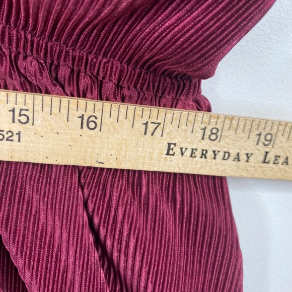 Baltic Born Athena Pleated Velvet Maxi Dress XXXL Short Sleeve Bridesmaid Boho - Picture 11 of 13